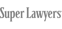 Imagen del prestigioso premio Super Lawyers, que reconoce a Kevin R. Hansen como un excepcional abogado de lesiones personales en Las Vegas