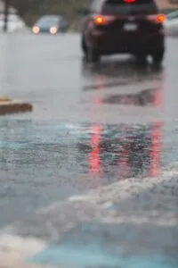 wet slippery roadways cause accidents especially for Motorcycle accidents