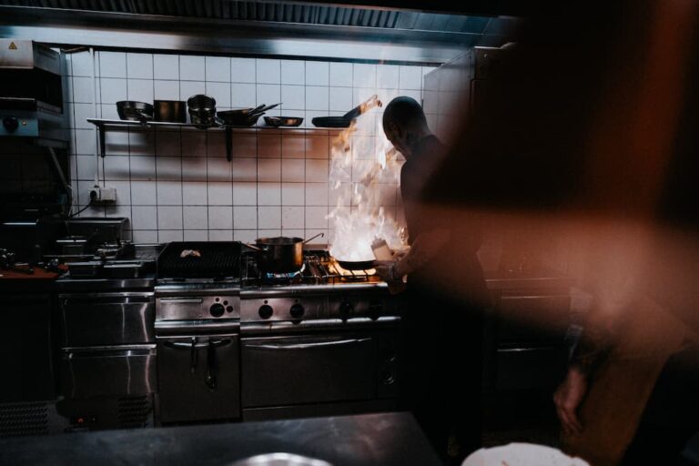 Fogón de cocina comercial