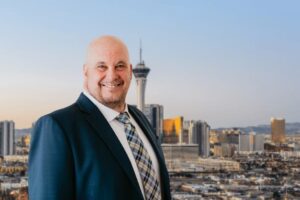 Attorney Kevin R. Hansen with city of Las Vegas background