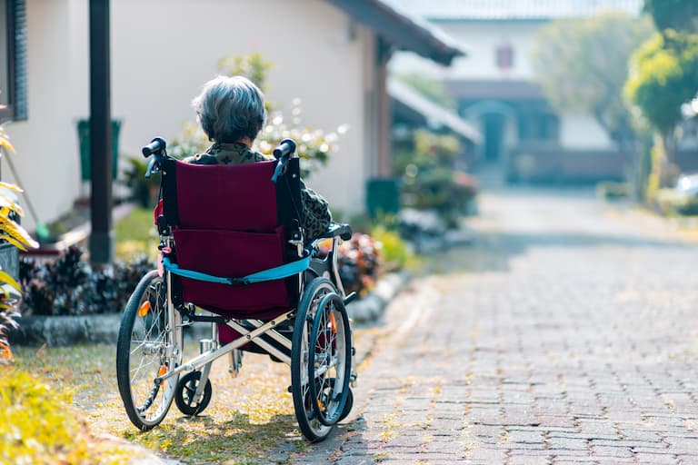 Senior woman at a nursing home