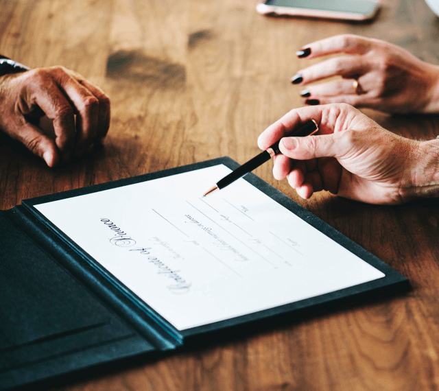 Wills and Trusts and important legal documents being signed