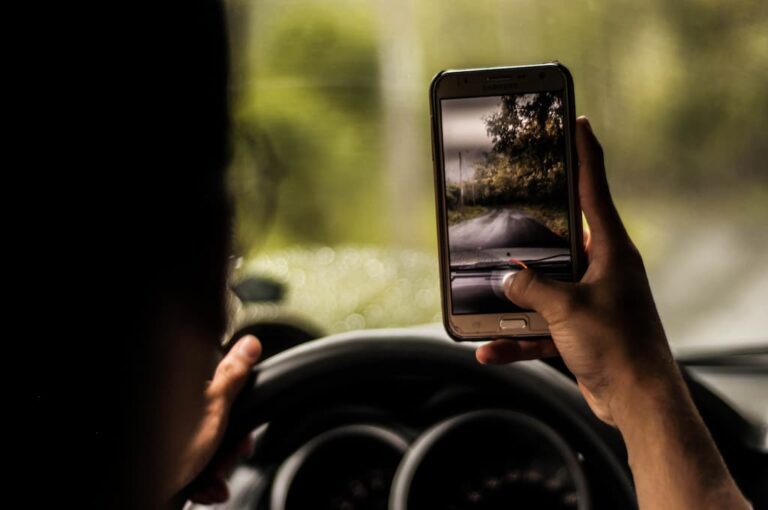 Texting While Driving accidente de coche culpa