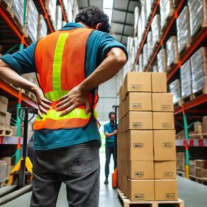 Employee with Injured lower back from repetitive lifting should discuss injuries with a Las Vegas Workers Compensation Attorney