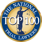 Top 100 trial lawyers award by National Trial Lawyers association for Personal injury lawyer Kevin R. Hansen small