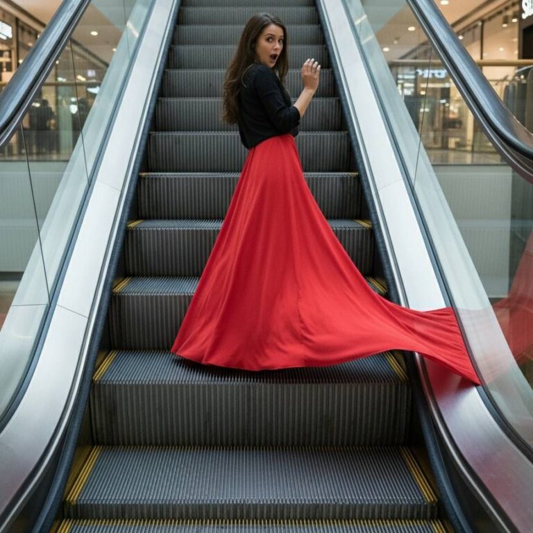 Escalator malfunction snags woman's dress and causes slip and fall accident in a casino